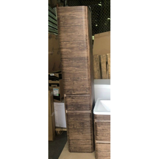 Шкаф-пенал STYLE LINE Атлантика 35 L Люкс Plus, с бельевой корзиной, старое дерево