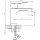 Смеситель для раковины DECOROOM DR23011 хром