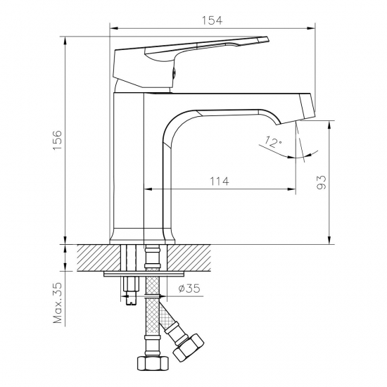 Смеситель для раковины DECOROOM DR23011