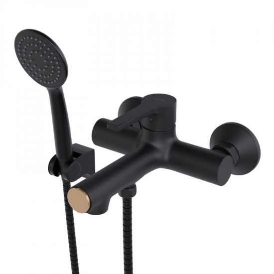 Смеситель для ванны MIXLINE ML23-01 Round Black ЧЁРНЫЙ