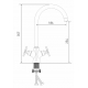 Смеситель для кухни MIXLINE Plus Graphite ML38-032