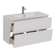 Тумба для комплекта LEMARK Miano 100 подвесная, 2 ящика, белая, под раковину Эйфория 100