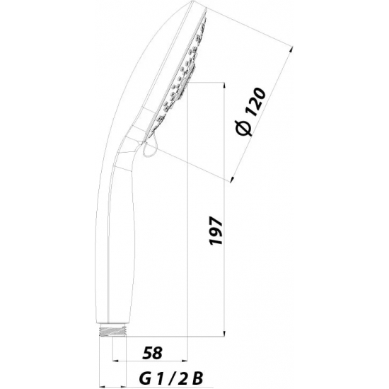 Лейка для душа LEMARK LM0315C хром, 5 режимов