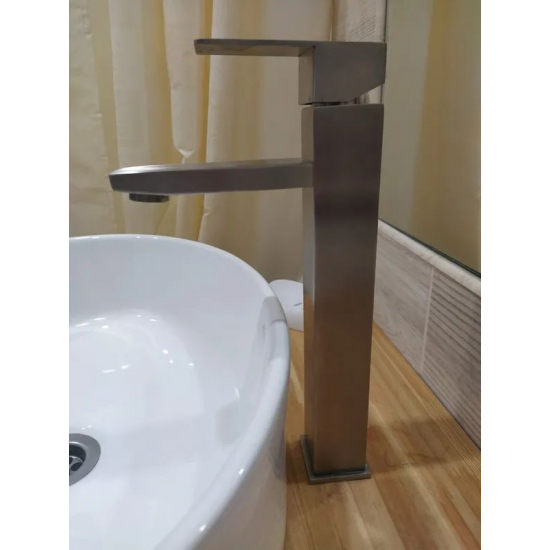 Смеситель для раковины SAVOL S-SUS2001 из нержавеющей стали, сатин