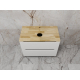 Тумба с раковиной STYLE LINE Бали 80 белый софт со столешницей, раковина MODUO 50 Square