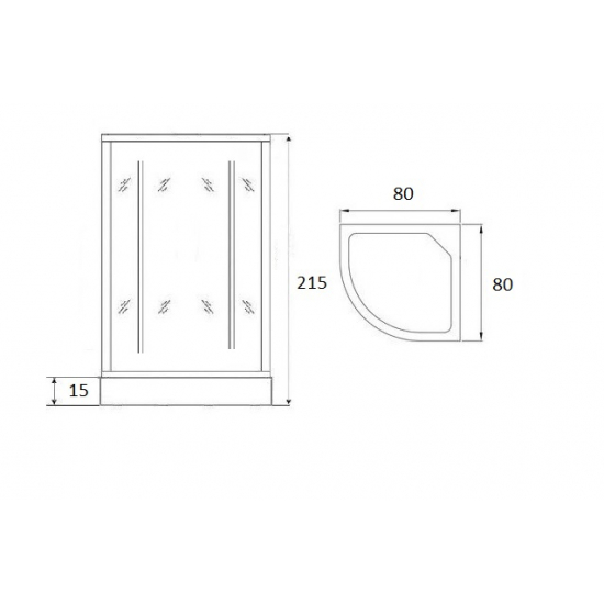 Душевая кабина LORANTO CS-800 F 80x80x215