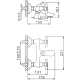 Смеситель для ванны FRAP H731 F32731-B хром