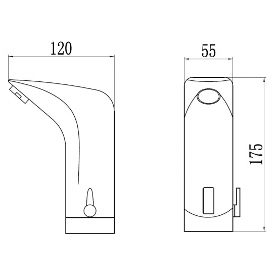 Смеситель для раковины SAVOL S-GY8802 сенсорный бесконтактный