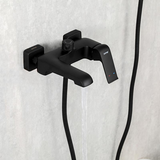 Смеситель для ванны GAPPO G50 G3250 чёрный