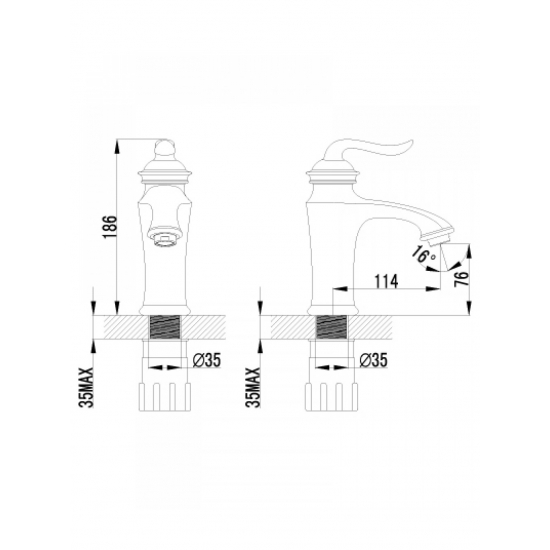 Смеситель для раковины LEMARK Brava LM4706G