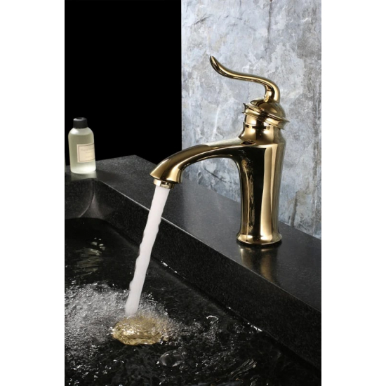 Смеситель для раковины LEMARK Brava LM4706G золото Смеситель для раковины LEMARK Brava LM4706G золото