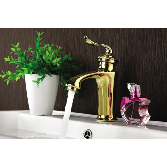 Смеситель для раковины LEMARK Brava LM4706G золото Смеситель для раковины LEMARK Brava LM4706G золото