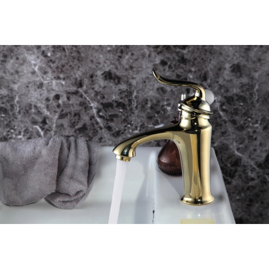 Смеситель для раковины LEMARK Brava LM4706G золото Смеситель для раковины LEMARK Brava LM4706G золото
