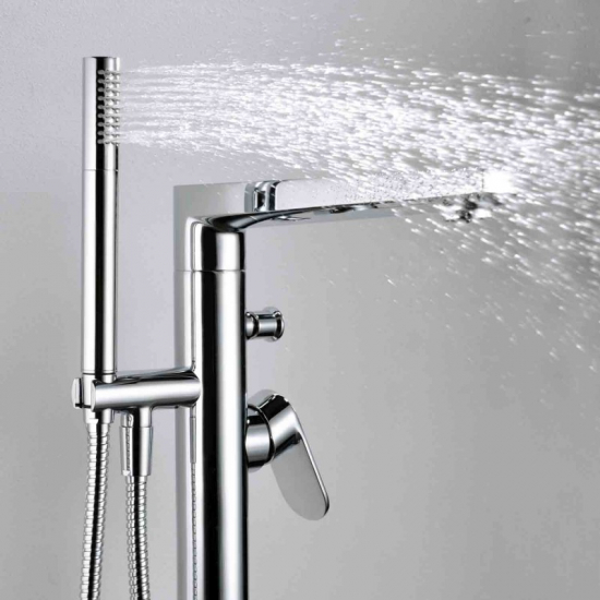 Смеситель для ванны напольный WASSERKRAFT Dinkel 5821 хром