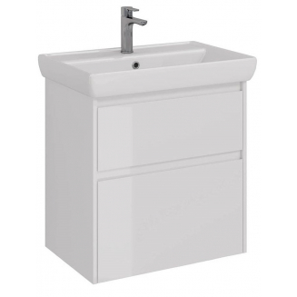 Тумба для комплекта LEMARK Combi 70, 2 ящика, белый глянец, под раковину Q70