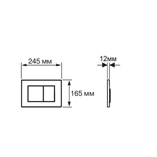 Кнопка для инсталляции AQUATEK KDI-0000041 (003G) титановое золото, нержавеющая сталь