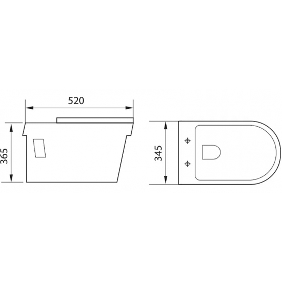 Унитаз подвесной AQUANET Rimless Glide-W CL-11042