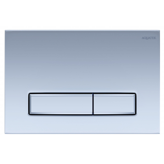 Кнопка для инсталляции AQUATEK KDI-0000024 Slim (009C) хром матовый, клавиши прямоугольные