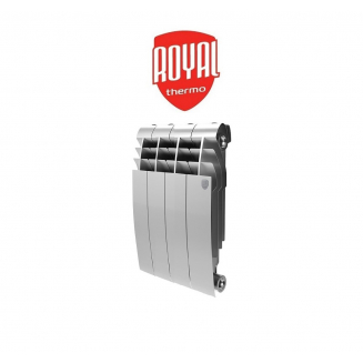 Радиатор биметаллический ROYAL THERMO BiLiner Silver Satin 350/83  4 секции