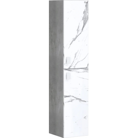 Шкаф-пенал ONIKA Марбл мрамор, камень бетонный