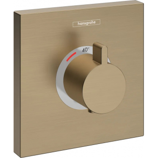 Термостатический смеситель встраиваемый HANSGROHE ShowerSelect Highflow 15760140 шлифованная бронза