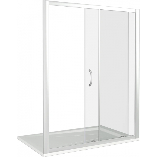 Душевая дверь в нишу BAS Good door Latte WTW-130-C-WE 130x185 стекло прозрачное, профиль белый