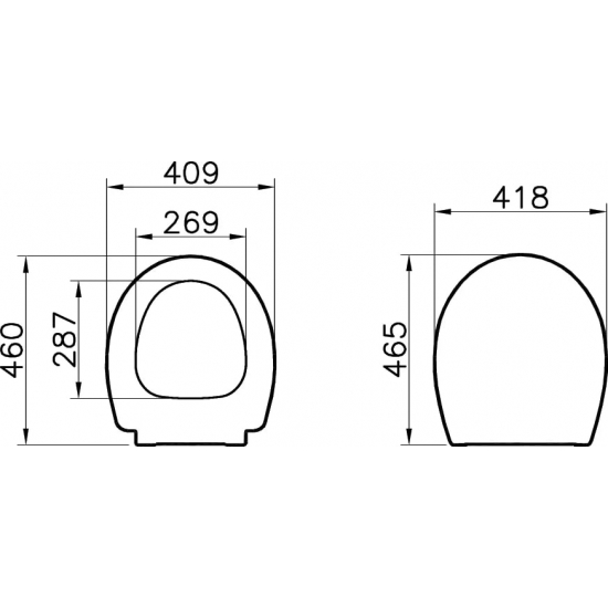 Сиденье для унитаза VITRA Memoria 106-003R009 с микролифтом