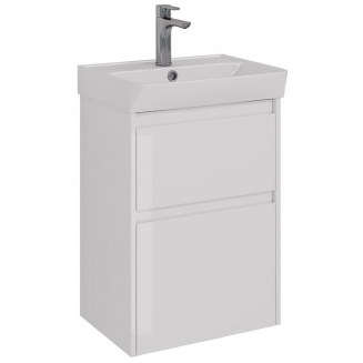 Тумба для комплекта LEMARK Combi 50, 2 ящика, белый глянец, под раковину Neon 50