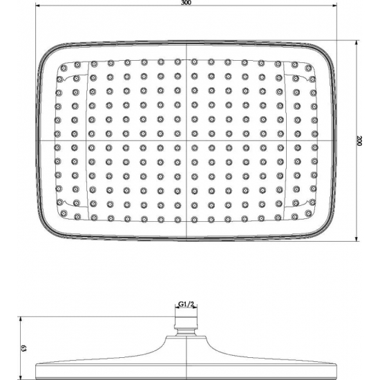 Верхний душ LEMARK LM8134C