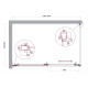Душевой уголок BelBagno LUCE-AH-1-140/90-C-Cr стекло прозрачное, профиль хром