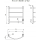 Полотенцесушитель электрический ТРУГОР Пэк 5 60х40 с выключателем