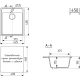 Мойка для кухни DOMACI Палермо PR-425 425х485 мм, бежевый