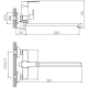 Смеситель для ванны HAIBA HB557-8 HB22557-8 белый/хром