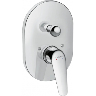 Встраиваемый смеситель для душа и ванны HANSGROHE Novus 71047000, С ВНУТРЕННЕЙ ЧАСТЬЮ, хром