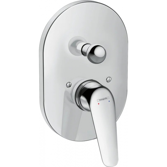 Встраиваемый смеситель для душа и ванны HANSGROHE Novus 71047000, С ВНУТРЕННЕЙ ЧАСТЬЮ, хром