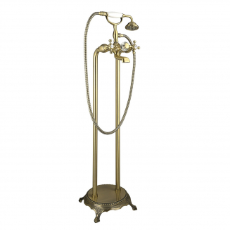 Смеситель для ванны напольный Timo Nelson 1900/02Y-CR бронза