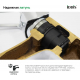 Смеситель для ванны IDDIS Bild BILSB00i10WA хром