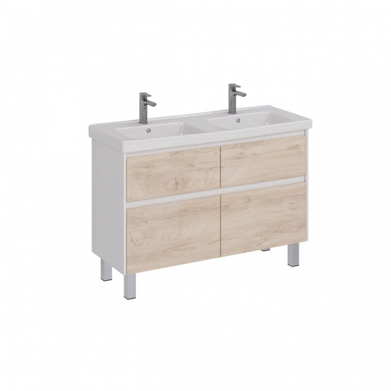 Тумба для комплекта LEMARK Combi 125, 4 ящика, дуб кантри, под раковину Гармония 125