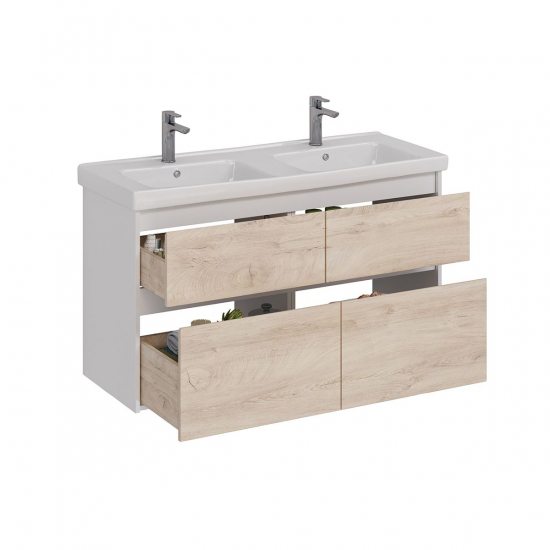 Тумба для комплекта LEMARK Combi 125, 4 ящика, дуб кантри, под раковину Гармония 125