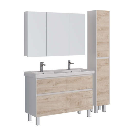 Тумба для комплекта LEMARK Combi 125, 4 ящика, дуб кантри, под раковину Гармония 125