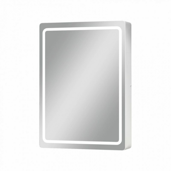 Зеркало-шкаф MIXLINE Симпл 50x70 белый универсальный, с подстветкой