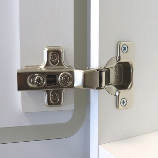 Зеркало-шкаф MIXLINE Симпл 50x70 белый универсальный, с подстветкой