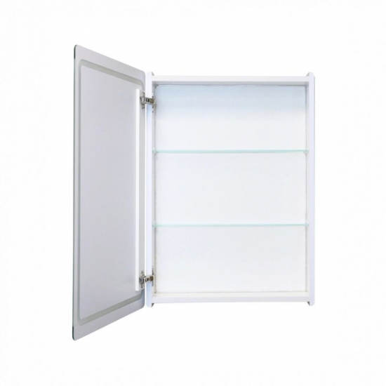 Зеркало-шкаф MIXLINE Симпл 50x70 белый универсальный, с подстветкой