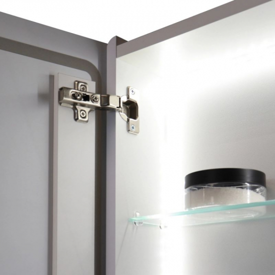 Зеркало-шкаф MIXLINE Симпл 50x70 белый универсальный, с подстветкой