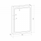 Зеркало-шкаф MIXLINE Симпл 50x70 белый универсальный, с подстветкой