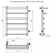 Полотенцесушитель водяной ТРУГОР Дебют ПМ50 80x50, правый