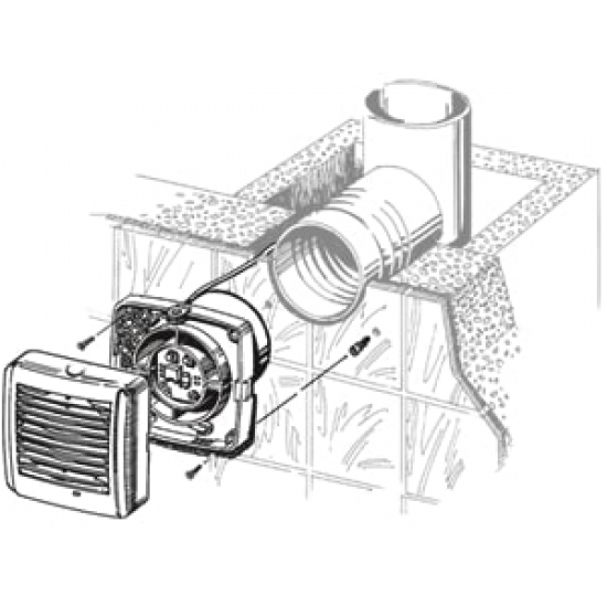 Вытяжной вентилятор BLAUBERG Aero 125 с обратным клапаном