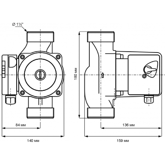 Циркуляционный насос UNIPUMP CP 25-80 180