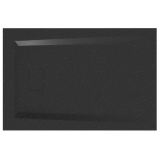 Душевой поддон BAS Good Door Атриум 120x80 литьевой мрамор, чёрный (без слива / ножек / экрана)