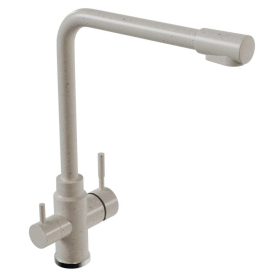 Смеситель для кухни MIXLINE ML-GS13 (331) с подключением к фильтру из нержавеющей стали, белый